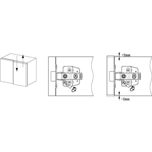 【在庫あり】DTC　スライド丁番のみ　A80A676　110°開き　全カブセ　キャッチ無し　ワンタッチタイプ　C80シリーズ　　※座金別売 |  | 04