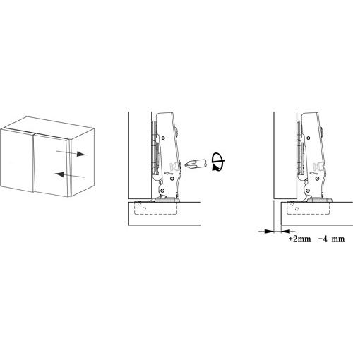 在庫あり】DTC スライド丁番のみ C80A6E6F 85°開き 全カブセ ダンパー