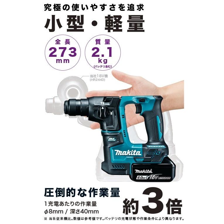 マキタ 18V 17mm 充電式ハンマドリル HR171DZK（本体＋ケース