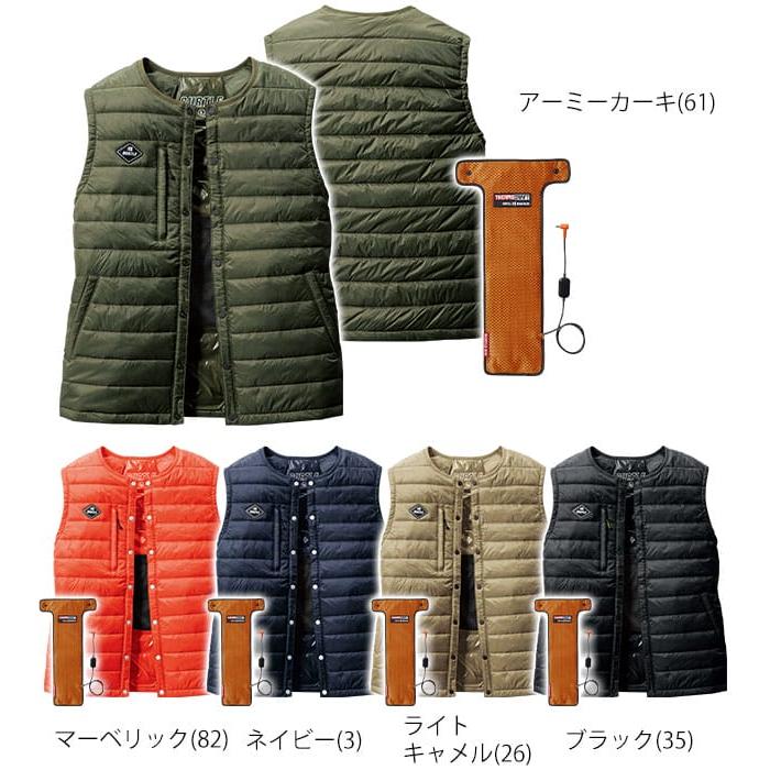 3点セットBURTLE 3254 Lアーミーカーキ ベスト TC500 AC09 3点セット
