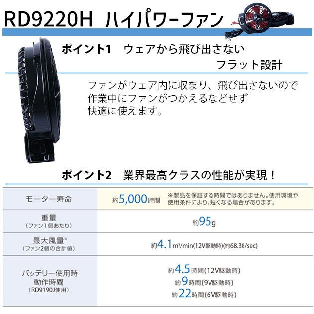 空調風神服 2022 新型 12V バッテリー ファン セット / 空調作業服