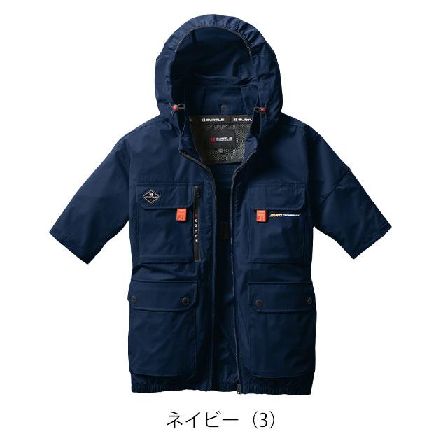 3XL BURTLE バートル 空調作業服 作業着 エアークラフト半袖ブルゾン