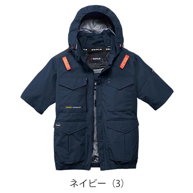 BURTLE 空調服　XL ネイビー バートル BURTLE AC2106 空調作業服 作業着 エアークラフト AC半袖