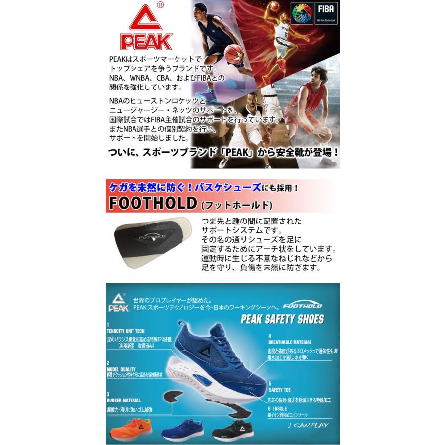 安全靴 Peak Safety Run 4501 Peak ピーク Shoesws1214 安全靴 作業着 空調服のワークストリート金物一番 通販 Yahoo ショッピング
