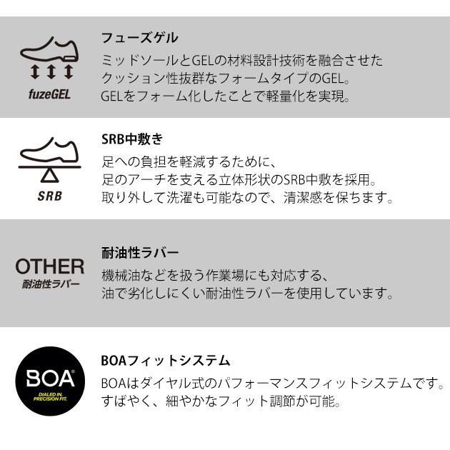 安全靴 asics アシックス ウィンジョブCP209 Boa 1271A029の画像