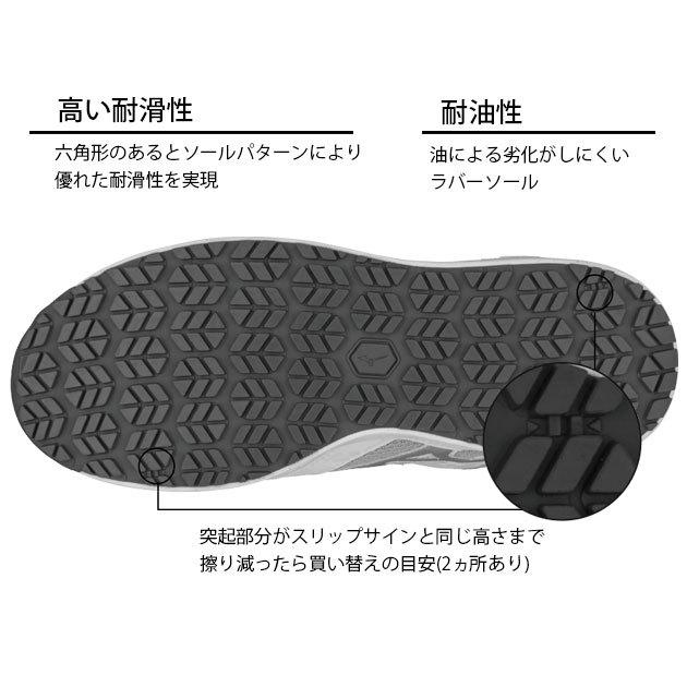 ミズノ 安全靴 新作 2022 ハイカット mizuno マジックテープ