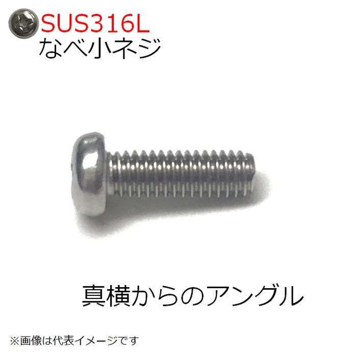 サービス SUS316Lナベ頭小ネジ M4x5mm 14本入 hidraulicagerallem.com.br