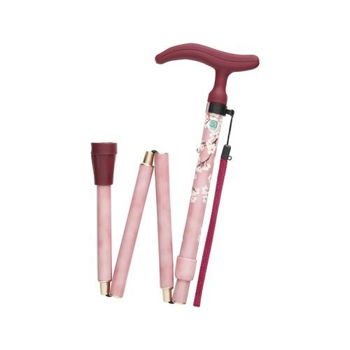 Fuji Home(フジホーム） Walking Stick(ステッキ・杖) WB3752 アクティブグレース 折畳S 桜ピンク