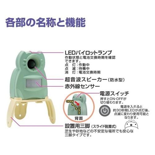 《お買い得2個セット》【送料無料】GDX-M ガーデンバリア ミニ 変動超音波式 ネコ被害軽減器｜kanamonopro｜02