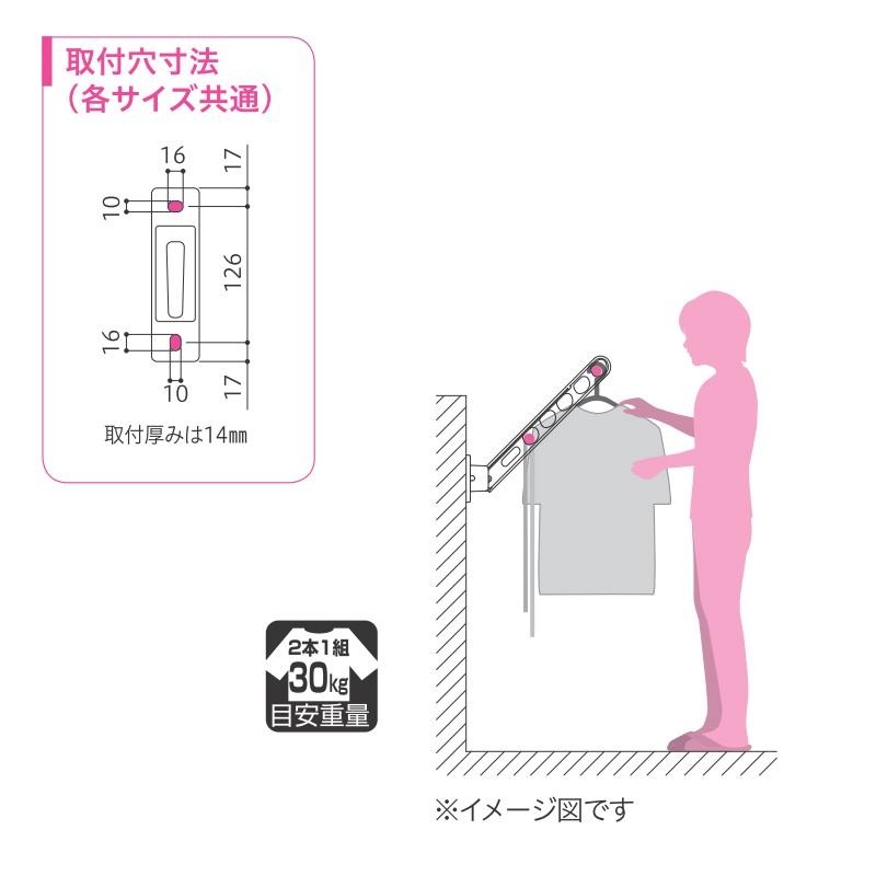 川口技研 ホスクリーン HC-65 腰壁用 静音タイプ 2本セット品 : 金物の 