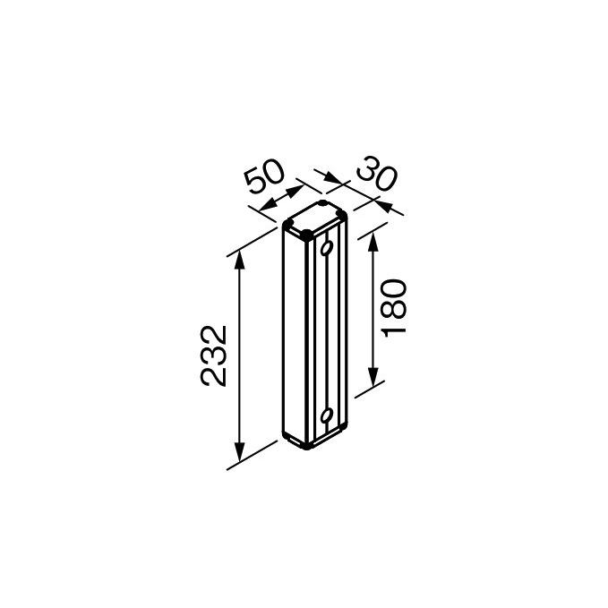 Nasta（ナスタ） KS-556MPA 物干金物 取付パーツ M 笠木持ち出し用 M
