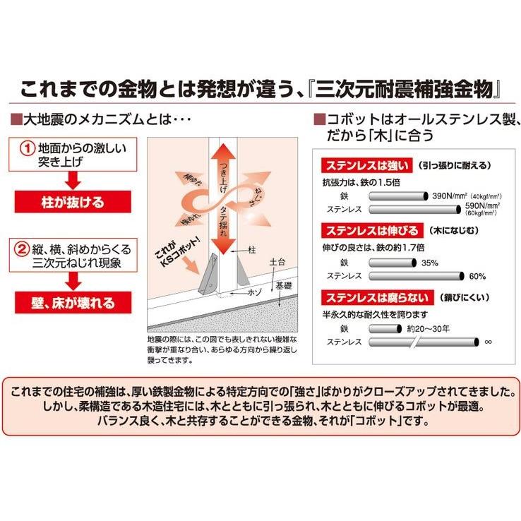 国元商会 KS コボット ステンレスブレースシステム 一間タイプ 対角