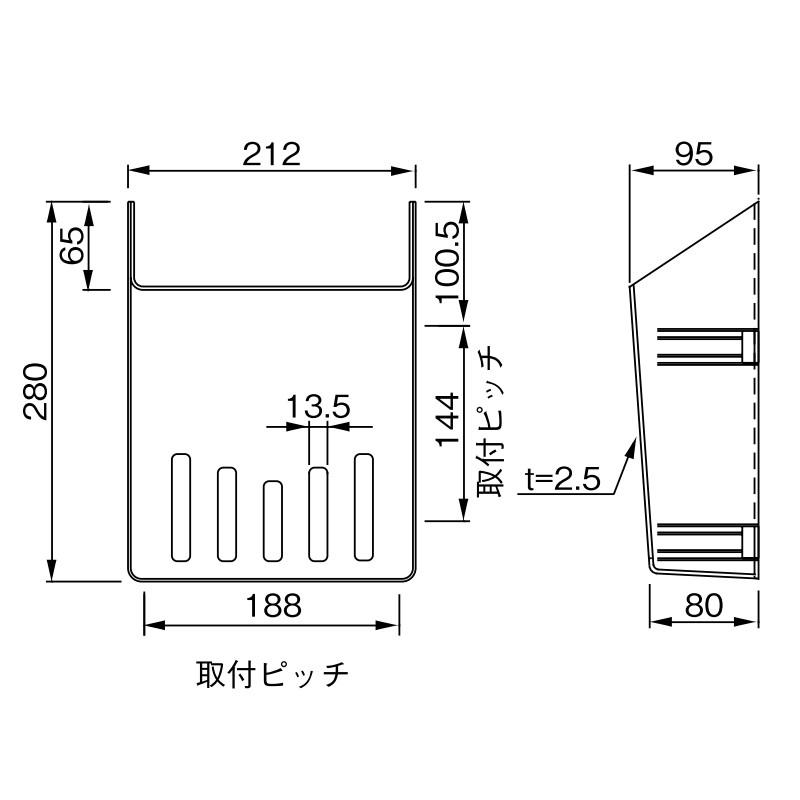 SUGITA ACE 杉田エース 244-272 ドア用郵便受箱 PC : 金物の鬼