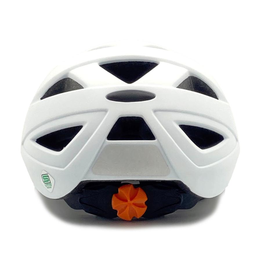 ○ヘルメットアジャスター付き 自転車用ヘルメット 大人から子どもまで マットホワイト SG規格適合品