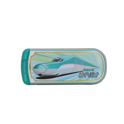 【サステナライフ②】入園入学4点セット　電車新幹線柄 新幹線スライド式トリオセット JR公認 食洗器対応 日本製 はやぶさ