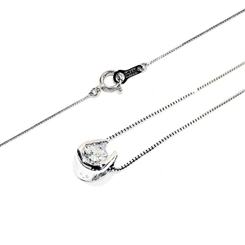 ネックレス レディース ダイヤモンド0.2ct プラチナ PT900 馬蹄 ホース