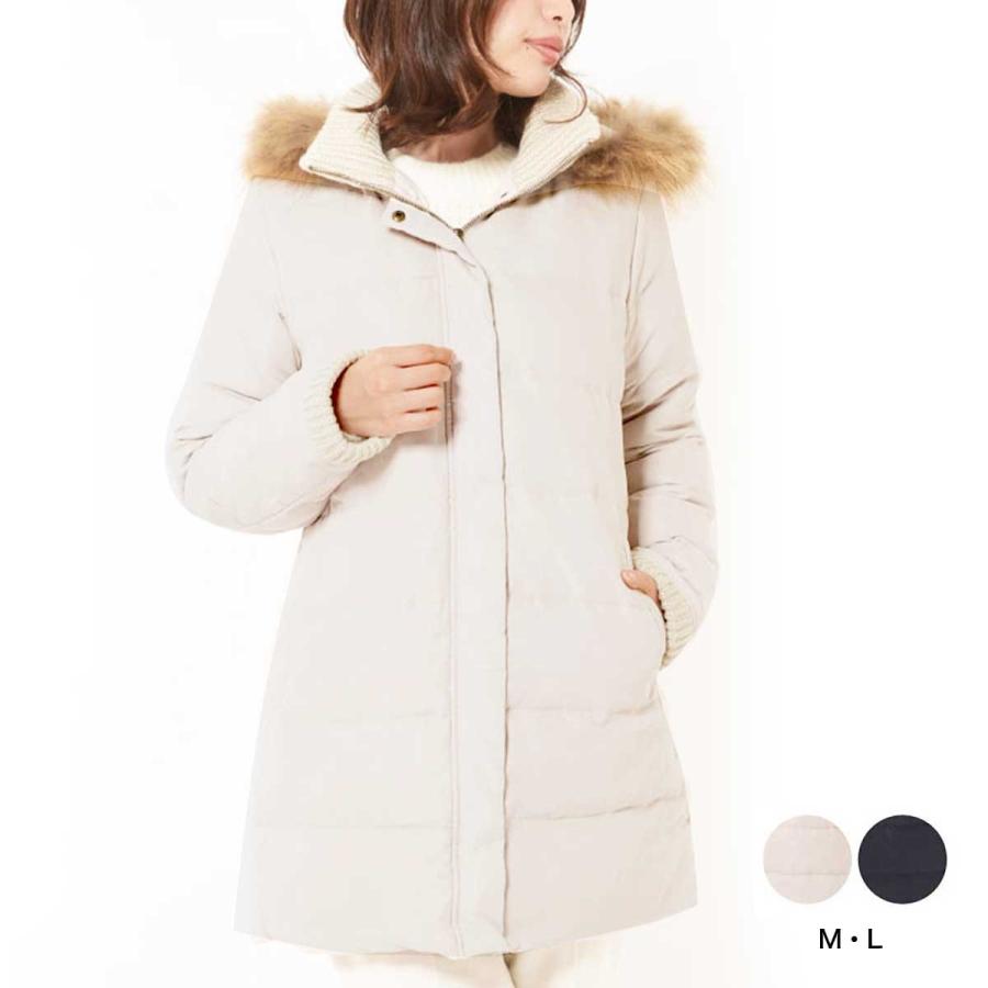 ダウンコート レディース ダウン90 上品 ラクーンファー アウター 秋冬 30代 40代 50代 Faou65 華成屋かなりやshop 通販 Yahoo ショッピング