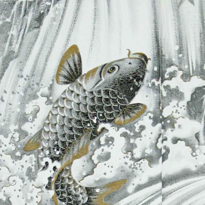 のれん 暖簾 和風 おしゃれ 85 150cm 日本画風のれん 鯉の滝登り Wako15 華成屋かなりやshop 通販 Yahoo ショッピング