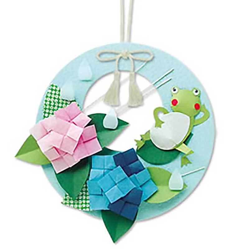 リース 折り紙キット オーナメント 室内飾り ホビー かえる あじさい Zako122 華成屋かなりやshop 通販 Yahoo ショッピング