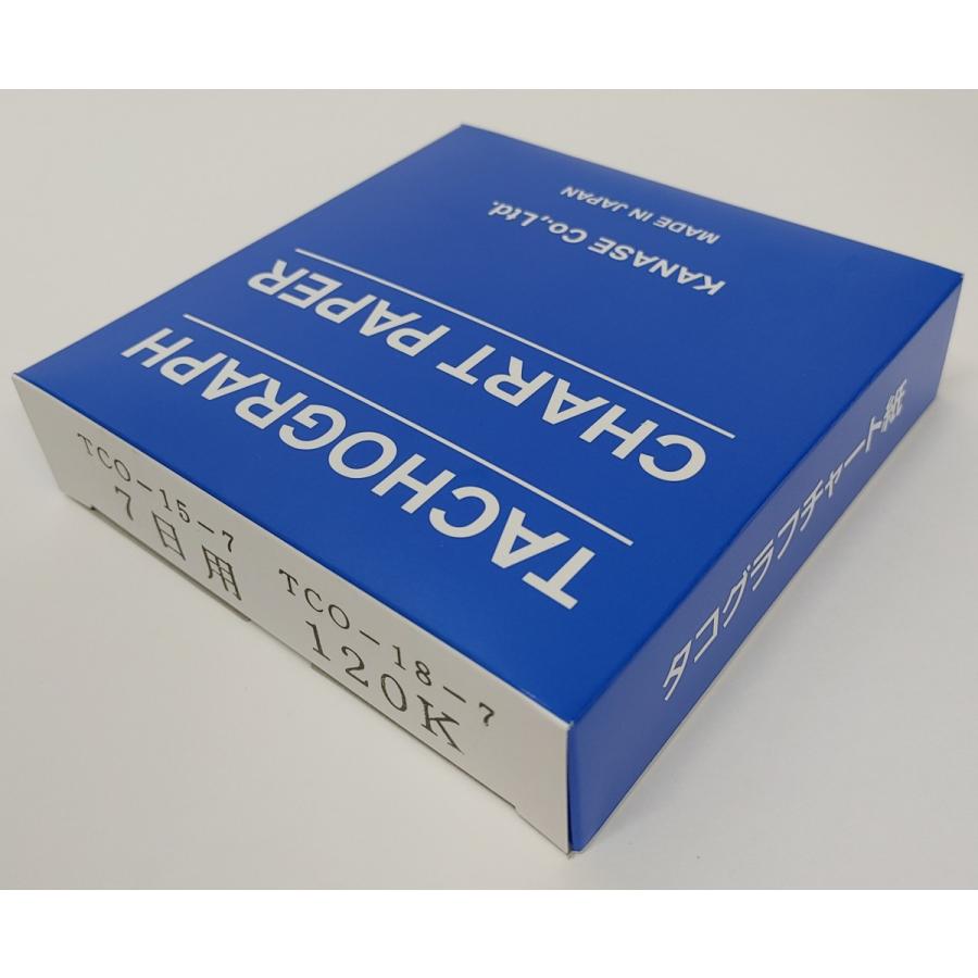 タコグラフチャート紙 【7日用】 最高速度目盛り120km/h 中心穴丸型 エンジン回転記録有り 10組入り :KS-77D-120K-01: タコグラフチャート紙専門店カナセ - 通販 - Yahoo!ショッピング