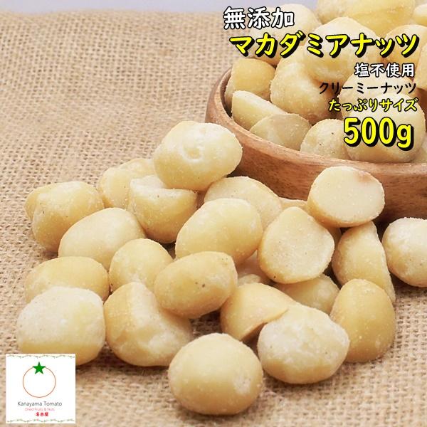 おつまみ マカダミアナッツ たっぷりサイズ 500g 無添加 塩不使用 クリーミーなナッツ ネコポス便発送（Yahoo!・金山とまと）