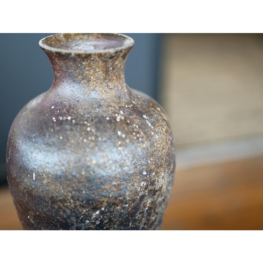 花器【1点物】/津軽金山焼 金山焼 陶器 手作り 灰被り 花入れ 花器【1点物】/津軽金山焼 金山焼 陶器 手作り 灰被り 花入れ