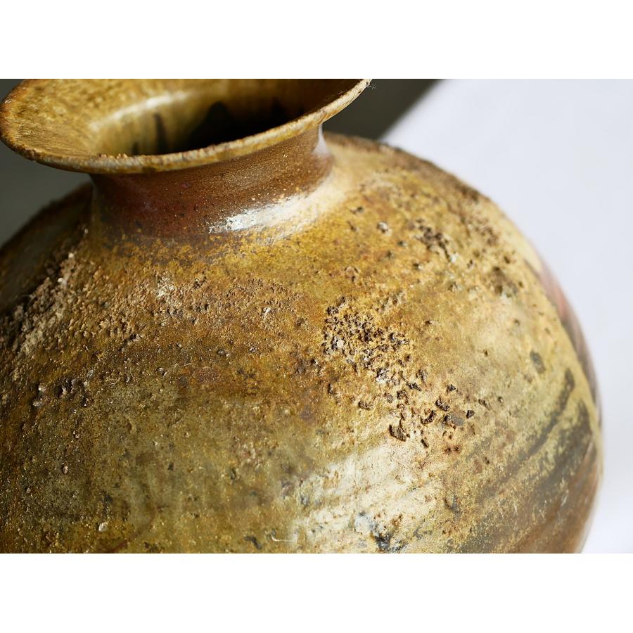 灰被り花入(7)【一点物】/津軽金山焼 金山焼 陶器 手作り 窯元 花器 日