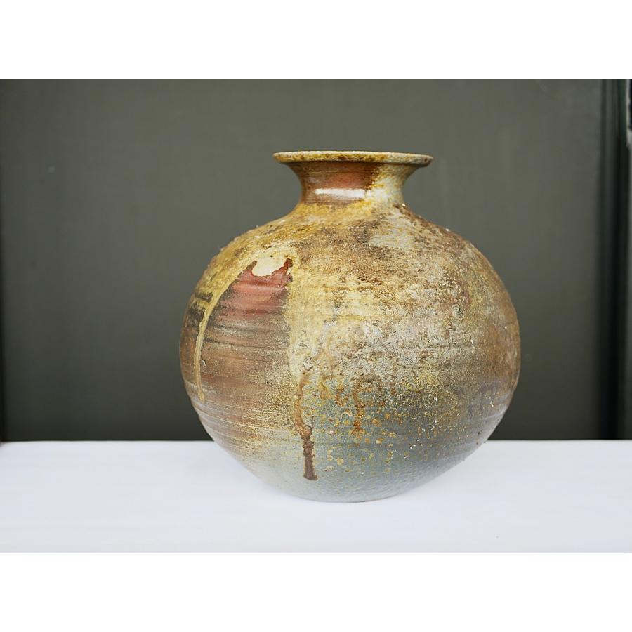 灰被り花入(7)【一点物】/津軽金山焼 金山焼 陶器 手作り 窯元 花器 日