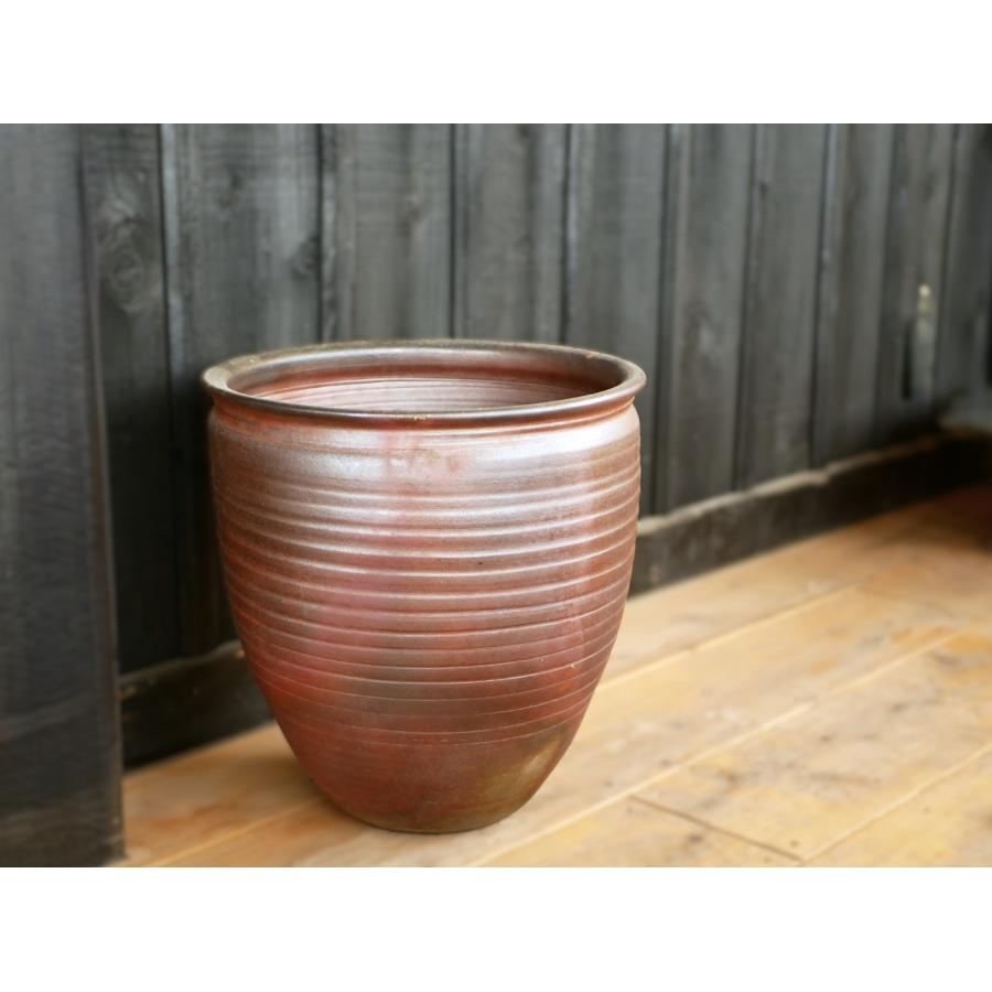 津軽金山焼甕(17)【一点物】/津軽金山焼 金山焼 陶器 手作り 手彫り 薪