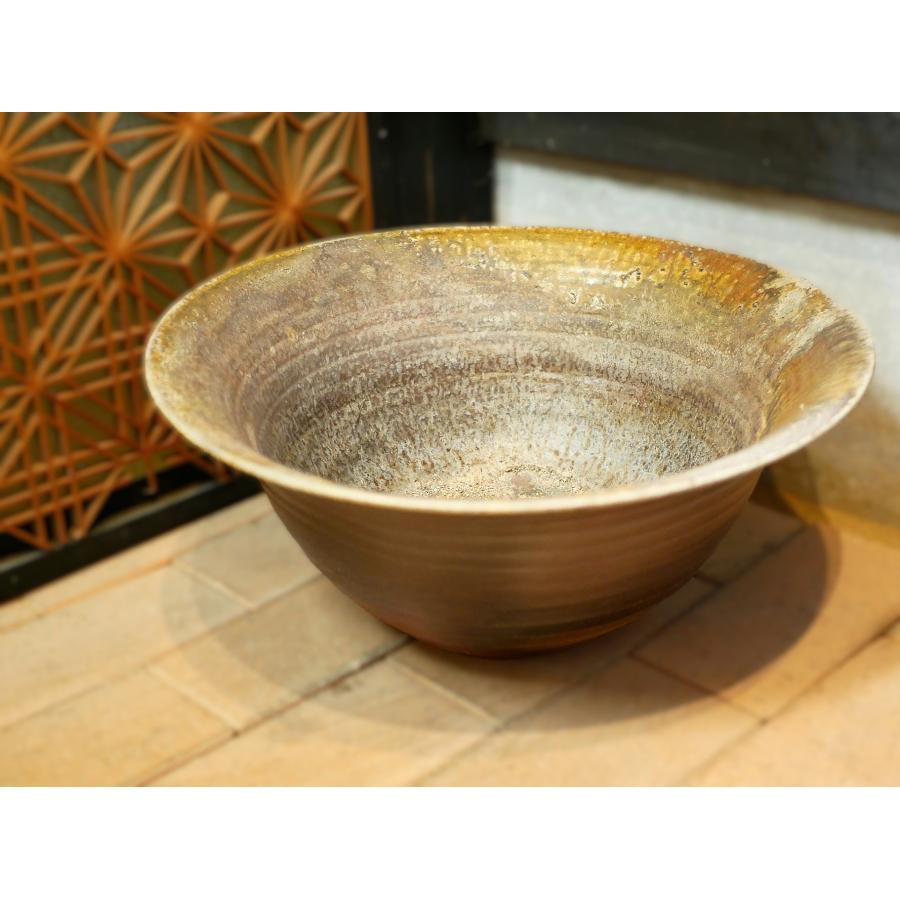 水盤(47.5ー21cm)(18)【一点物】/津軽金山焼 金山焼 陶器 手作り