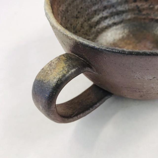 ○スープマグ/津軽 金山焼 陶器 日本製 手作り ギフト プレゼント