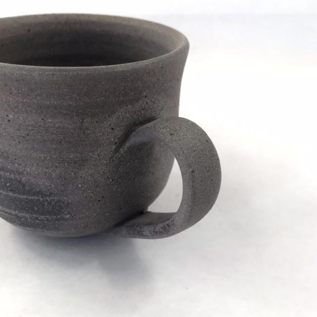 ○「須恵器」マグ丸/津軽金山焼 金山焼 陶器 日本製 手作り ギフト