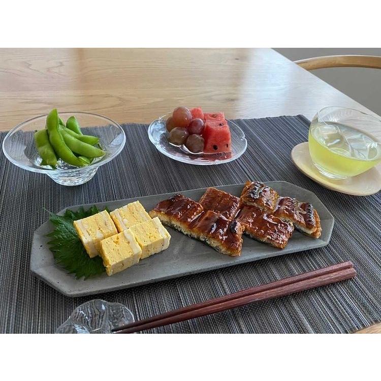須恵器」前菜8角プレート/津軽金山焼 金山焼 かなやまやき 陶器 長皿