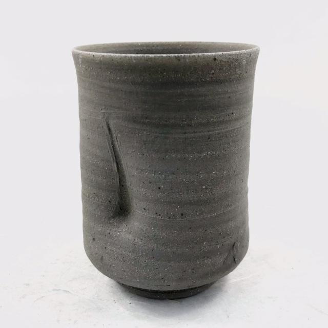 須恵器」竹湯呑/金山焼 津軽金山焼 湯のみ 湯飲み コップ 竹 おしゃれ