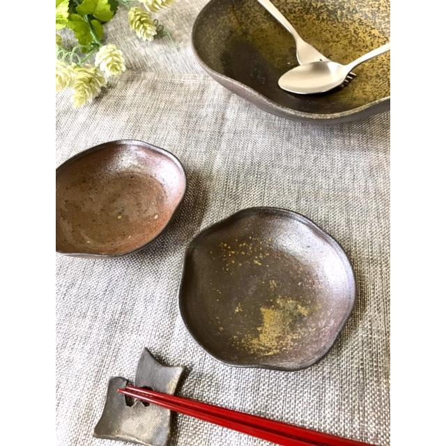 ○はすの葉(ミニ)/津軽金山焼 金山焼 皿 陶器 ギフト 記念品