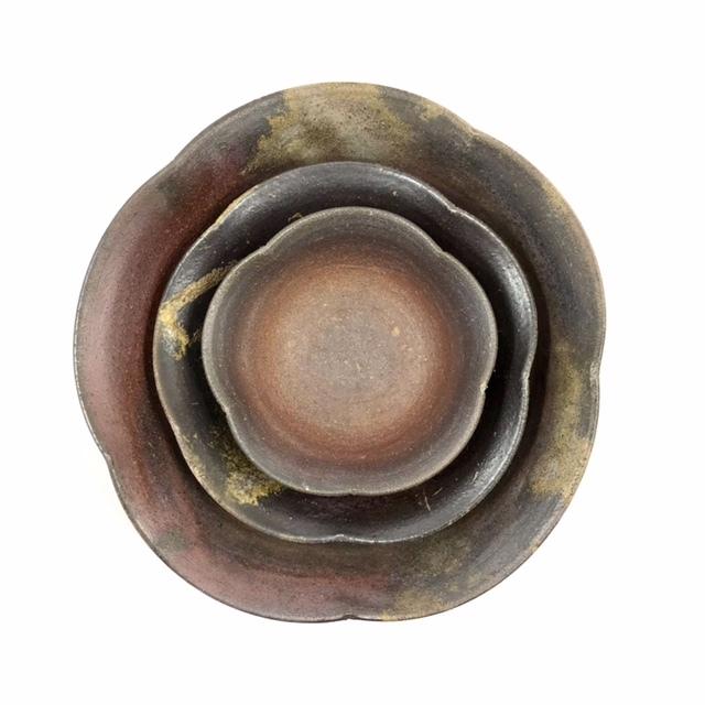 ○開花鉢(小)/津軽金山焼 金山焼 陶器 日本製 手作り ギフト 記念品