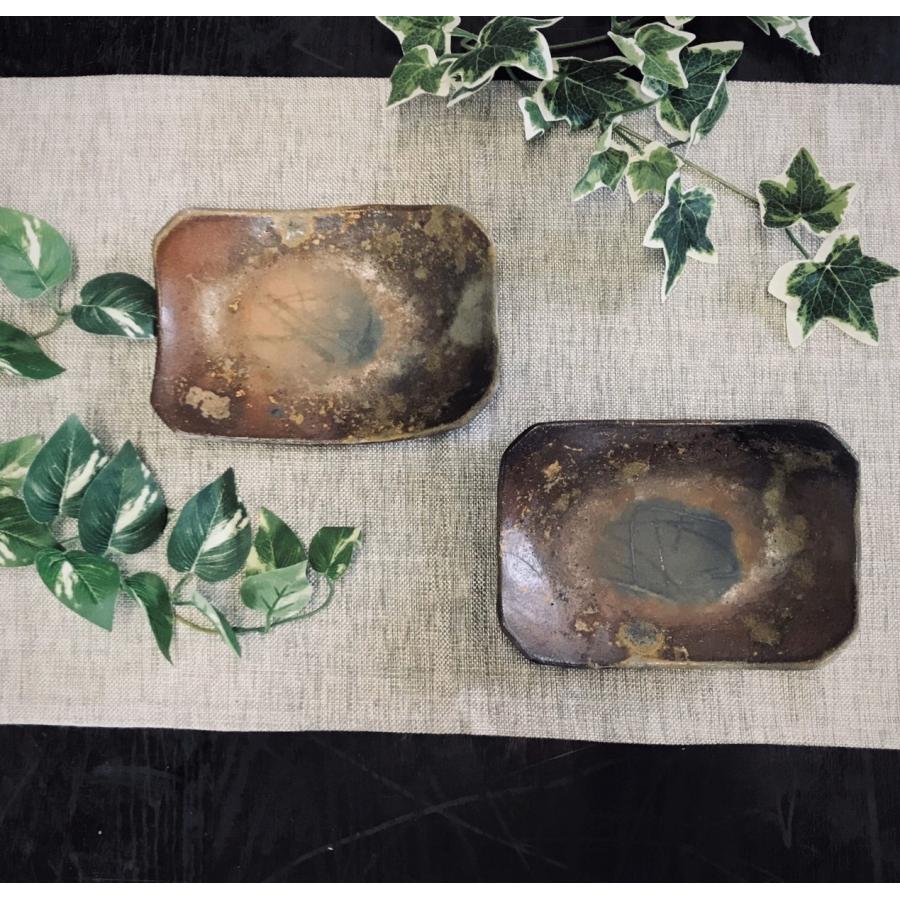 デリディッシュ(和)/津軽金山焼 皿 陶器 盛皿 和風 シンプル 長角皿