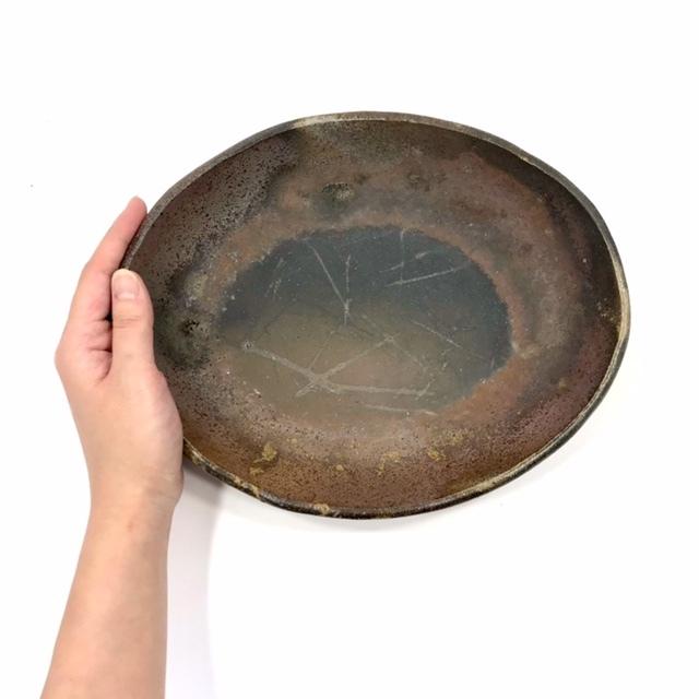 カレー皿/津軽金山焼 金山焼 陶器 日本製 手作り プレゼント お祝い