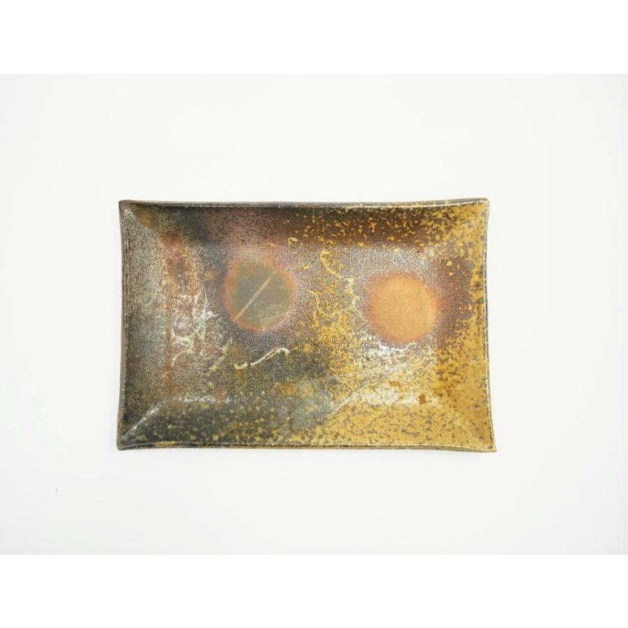 ○おさしみ皿/津軽金山焼 金山焼 陶器 皿 長角 刺身 天ぷら 焼き魚 串