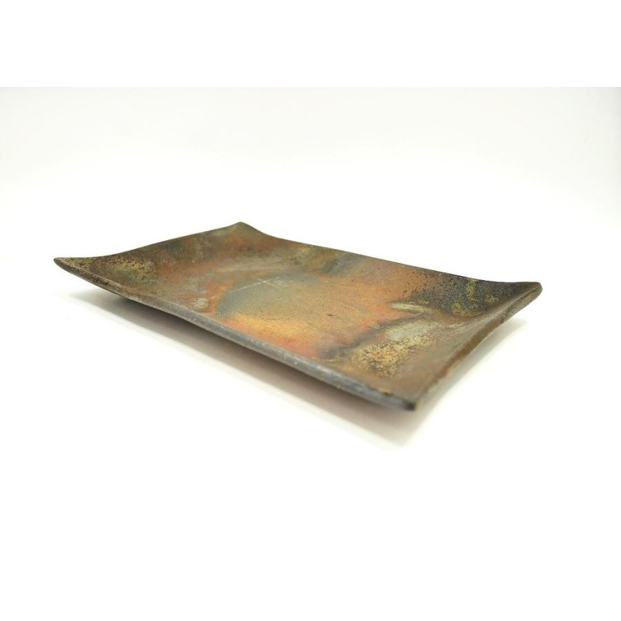 ○おさしみ皿/津軽金山焼 金山焼 陶器 皿 長角 刺身 天ぷら 焼き魚 串