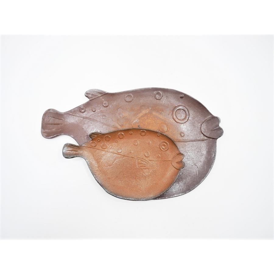 銅製 菓子皿 鎚起銅器 金属工芸品 ふぐ模様 銅製 菓子皿 鎚起銅器 金属