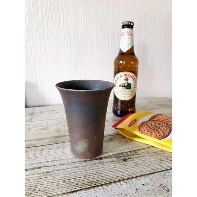 ○ビアカップ(中)/津軽金山焼 金山焼 陶器 日本製 手作り ギフト 記念