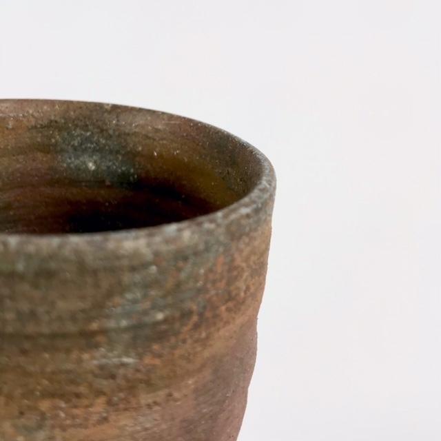 ○ろくろ目ぐいのみ/津軽金山焼 金山焼 陶器 手作り ギフト 記念品