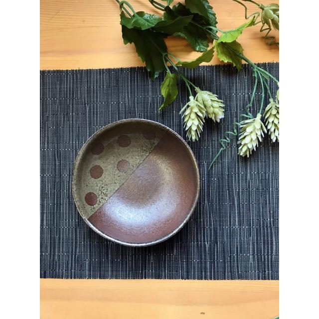 津軽金山焼 陶器　新品未使用 林檎の森」小鉢(水玉)/津軽金山焼 金山焼 青森県 陶器 プレゼント