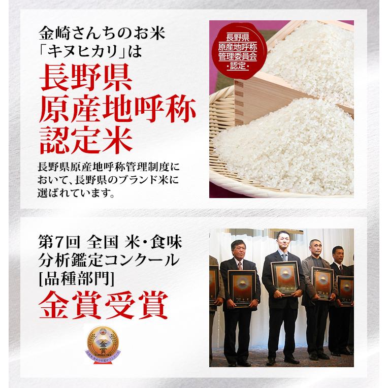 キヌヒカリ お米 奥信濃キヌヒカリ1kg 令和7年産 金崎さんちのお米