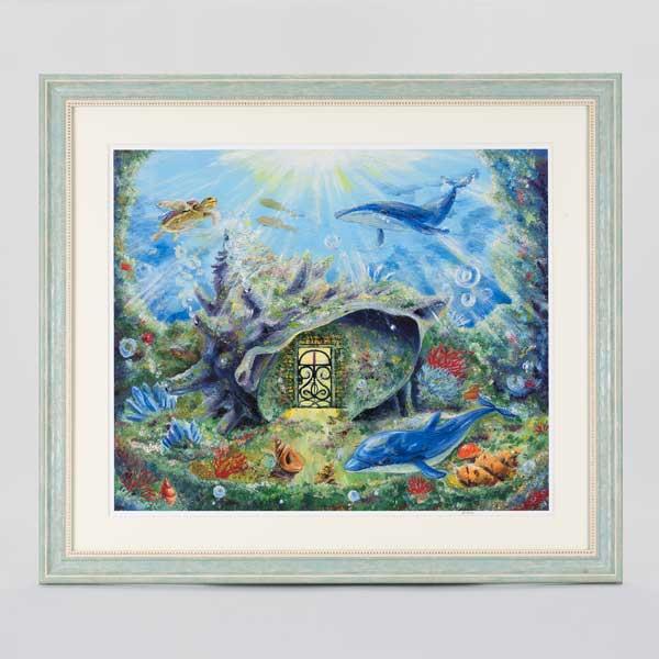 ≪中島みつき油絵コレクション≫「海の隠れ家」ハイファイン 中島光喜 グッズ セット