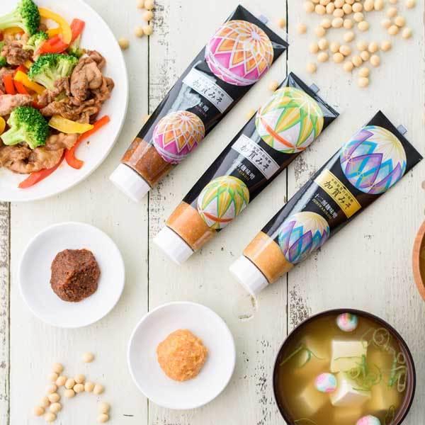 ≪加賀味噌食品工業協業組合≫加賀みそチューブなパウチ加賀てまり柄3