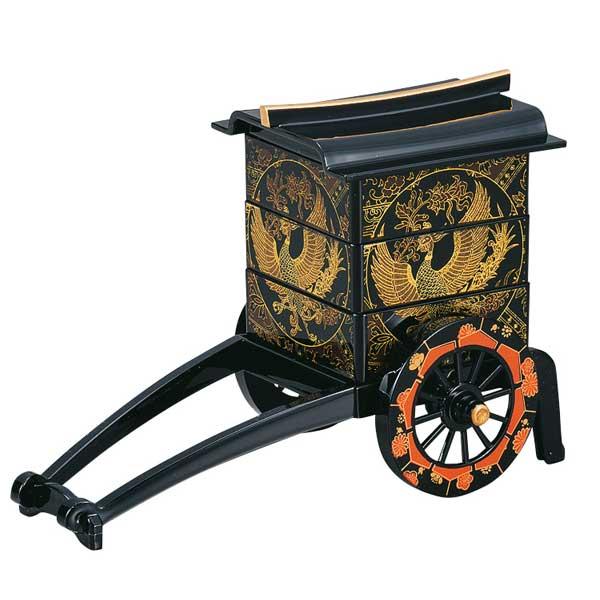 ≪大辻漆器≫ ミニ御所車三段小物入【山中漆器】【記念品】【ギフト