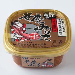 ≪山木食品工業≫極上弁慶みそ（芳醇木樽熟成） パック 500g 【加賀味噌 石川県神楽もち米 小松 珠洲天然塩 みそ汁 味噌汁 調味料】 | 