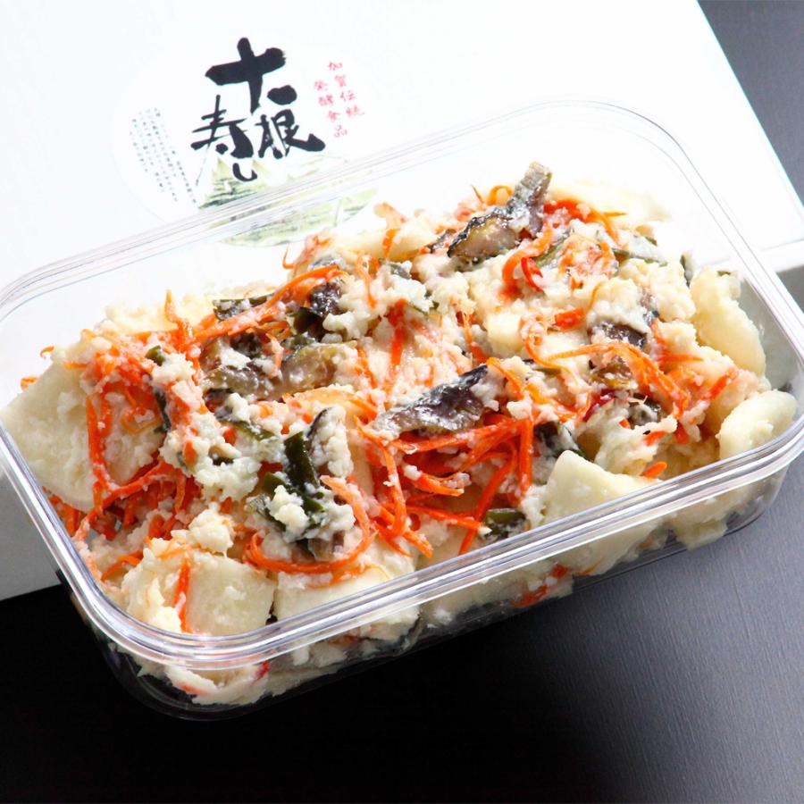 ≪銭福屋≫加賀百万石冬の味覚 大根寿し（1000g）【冬の味覚 冬季限定 金沢名物 伝統料理 郷土料理 発酵食品 大根 にしん 昆布 人参 唐辛子 ピリ辛 米糀 漬物】 | 